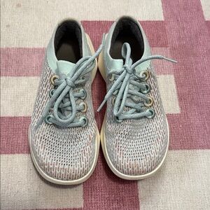 Allbirds Kids Sneakers in Light Blue and Cream